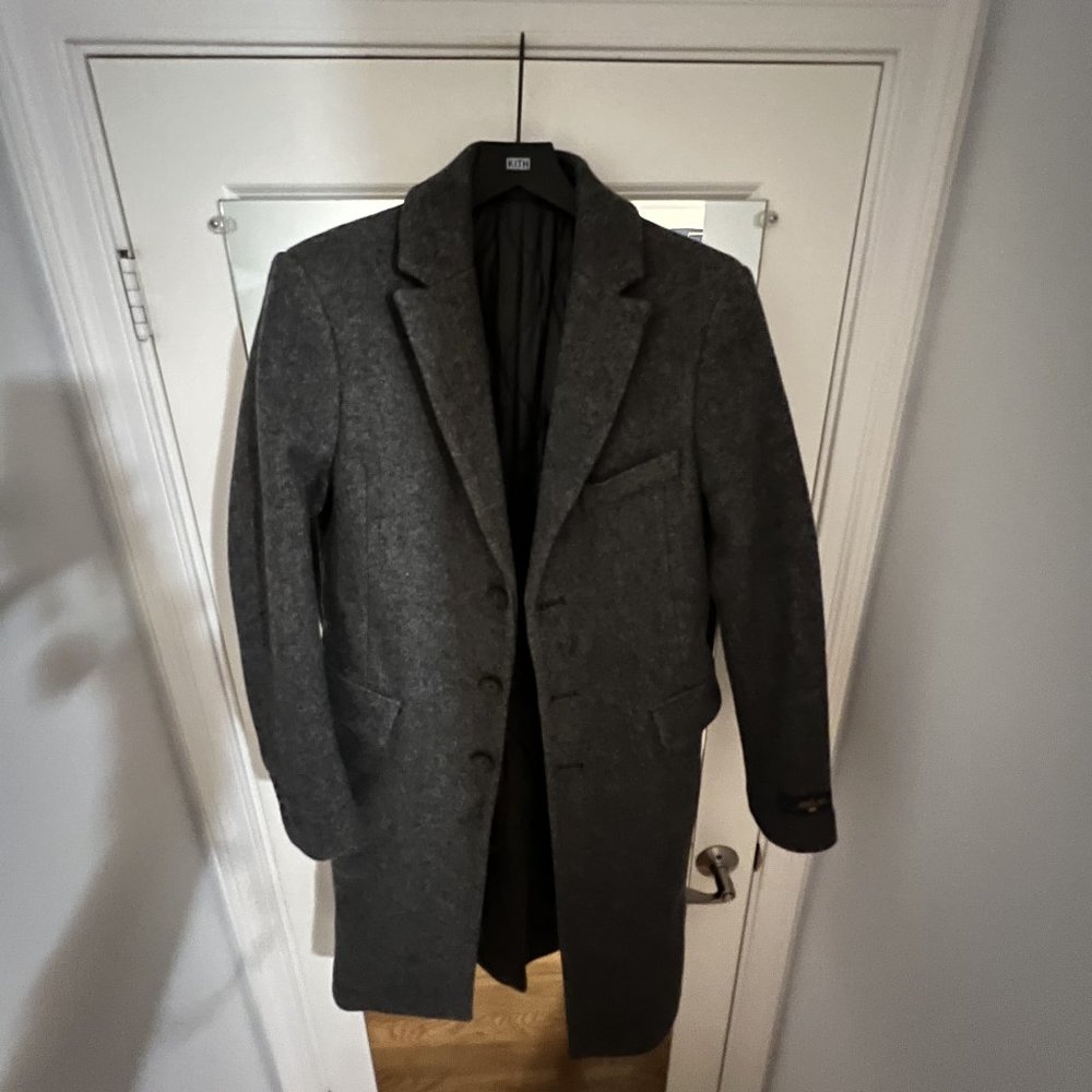 KITH Grey Wool Coat (Down Inside) Size XS Women's/Unisex